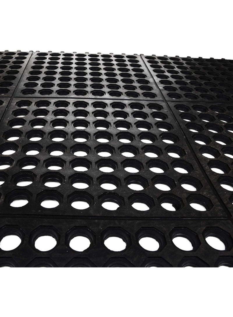 سجادة أرضية مطاطية شديدة التحمل، متعددة الاستخدامات، سميكة، بتصميم أصلي، مناسبة لمداخل الشقق، ردهات المباني، المكاتب، الحمامات، تصميم مانع للانزلاق، مقاس 40 × 60 سم - Image 5